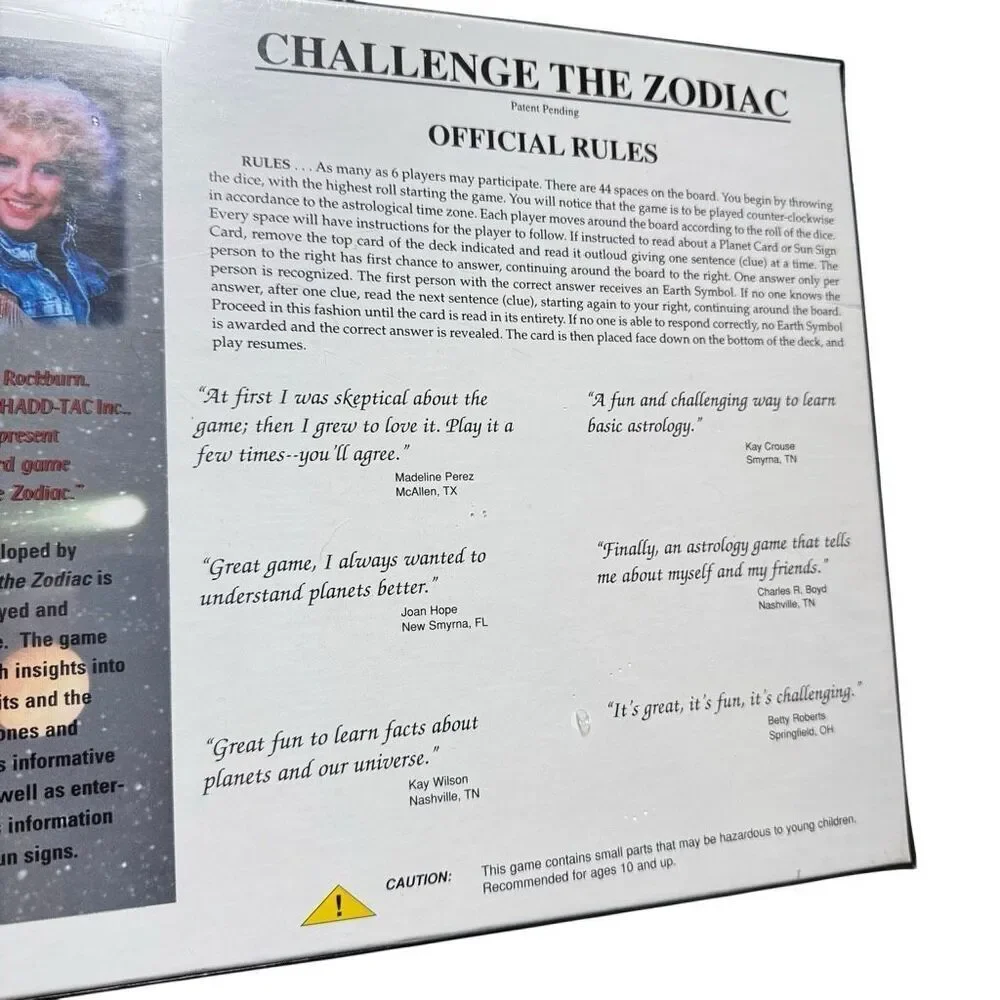 Challenge the Zodiac Board Game by Patricia Rockburn - New / Sealed